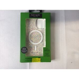New Kate Spade NY Protective Magsafe Case For iPhone 16 In Glitter Iridescent
